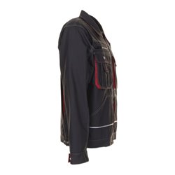 Planam Bundjacke Basalt anthrazit/rot