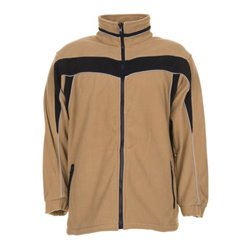 Planam Fleecejacke Plaline sand/schwarz