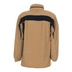 Planam Fleecejacke Plaline sand/schwarz