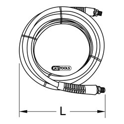 KS Tools PU-Druckluftschlauch