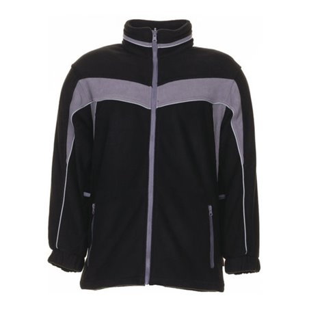 Planam Fleecejacke Plaline schwarz/zink