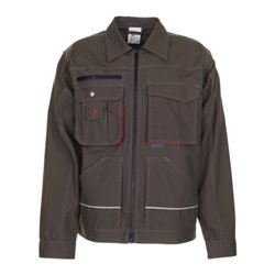 Planam Bundjacke Basalt oliv/rot