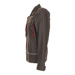 Planam Bundjacke Basalt oliv/rot