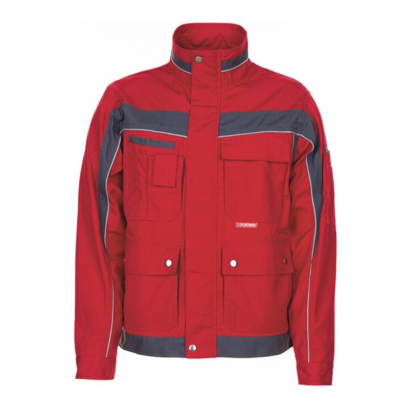 Planam Bundjacke Plaline rot/schiefer