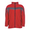 Planam Fleecejacke Plaline rot/schiefer