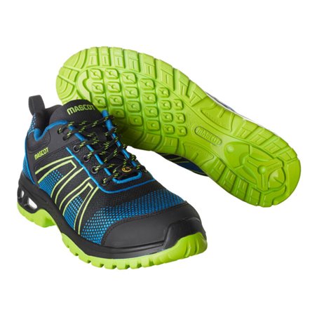 Mascot Sicherheitshalbschuh S1P mit Schnürsenkel Sicherheitshalbschuh S1P Sicherheitsschuhe schwarzblau/limonengrün 10