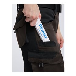 Pionier Bundhose Damen TOOLS, braun/schwarz