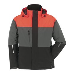 Planam Jacke Outdoor Aviator rot/grau/schwarz