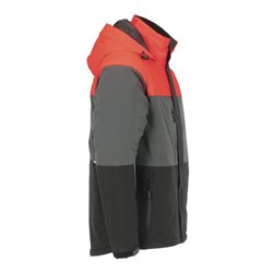 Planam Jacke Outdoor Aviator rot/grau/schwarz