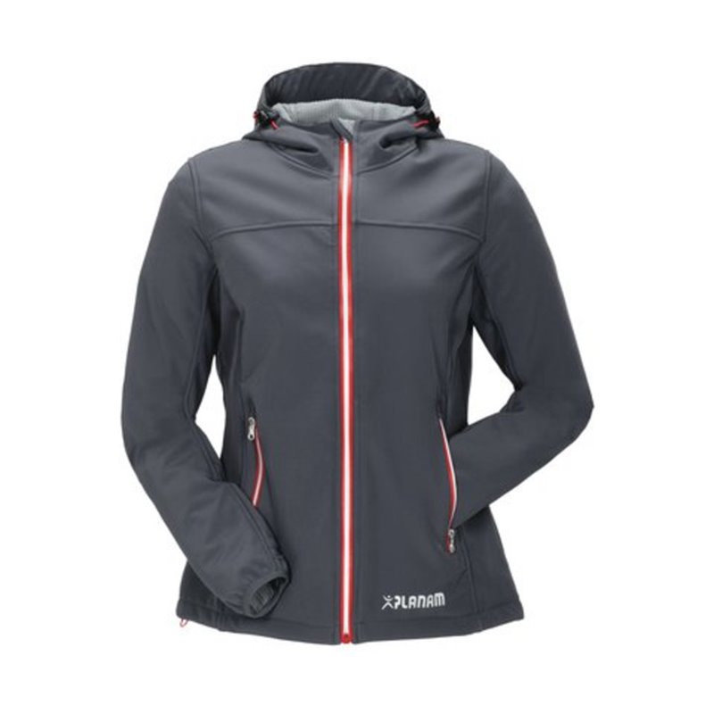 Planam Jacke Unit Outdoor Damen schiefer/rot