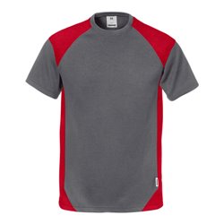 Fristads T-Shirt 7046 THV Rot Grau (Herren)