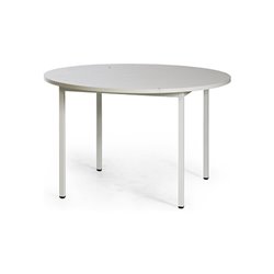 Taurotrade Allzwecktisch ECO rund Melamin -Tischplatte hellgrau