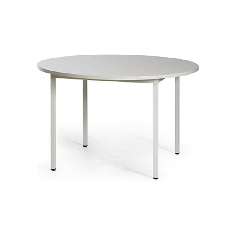 Taurotrade Allzwecktisch ECO rund Melamin -Tischplatte hellgrau