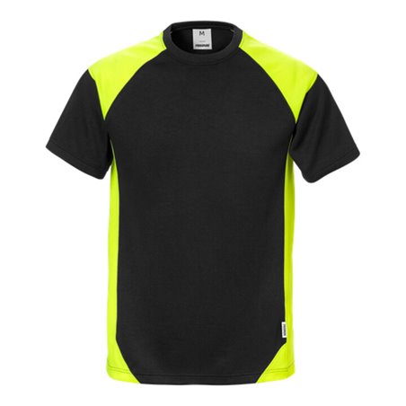 Fristads T-Shirt 7046 THV Schwarz/Gelb (Herren)