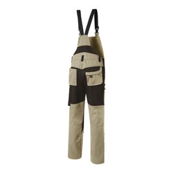Pionier Latzhose TOOLS, beige/braun