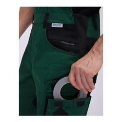 Pionier Latzhose TOOLS PLUS, grün/schwarz