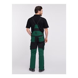 Pionier Latzhose TOOLS PLUS, grün/schwarz
