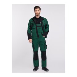Pionier Latzhose TOOLS PLUS, grün/schwarz