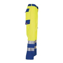 Planam Warn-Bundhose Major Protect warngelb/kornblau