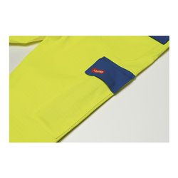 Planam Warn-Bundhose Major Protect warngelb/kornblau