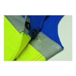 Planam Warn-Latzhose Major Protect warngelb/kornblau