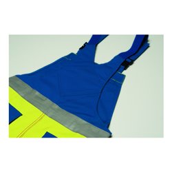 Planam Warn-Latzhose Major Protect warngelb/kornblau