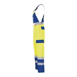 Planam Warn-Latzhose Major Protect warngelb/kornblau