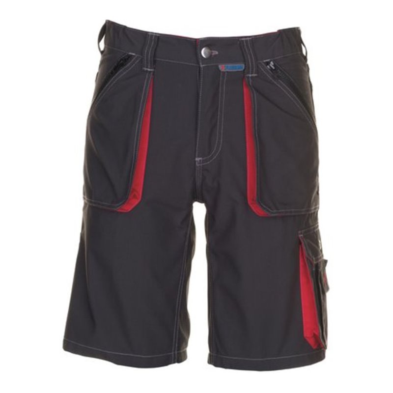 Planam Latzhose Basalt anthrazit/rot