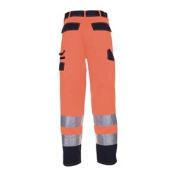Planam Warnschutz-Bundhose orange/marine