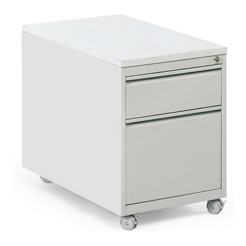 Taurotrade Rollcontainer aus Stahlblech 2 Schubläden eine als Hängeregister