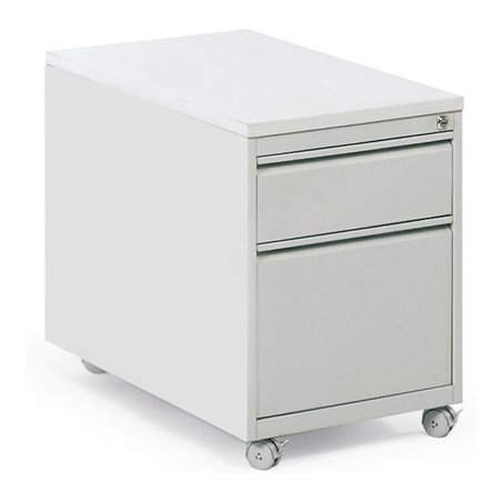 Taurotrade Rollcontainer aus Stahlblech 2 Schubläden eine als Hängeregister