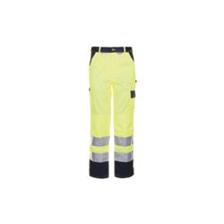 Planam Warnschutz-Bundhose gelb/marine