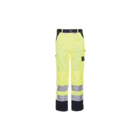 Planam Warnschutz-Bundhose gelb/marine