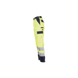 Planam Warnschutz-Bundhose gelb/marine