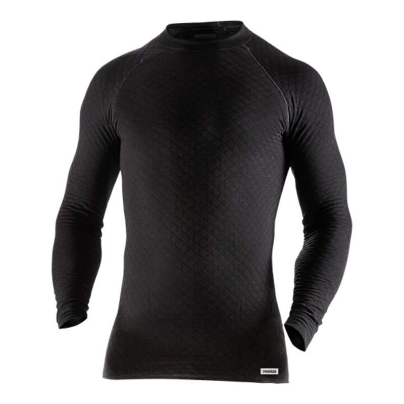 Fristads T-Shirt Langarm 743 PC Schwarz (Herren)
