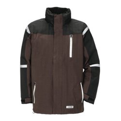 Planam Parka Outdoor Cross braun/schwarz