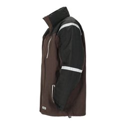 Planam Parka Outdoor Cross braun/schwarz