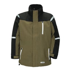 Planam Parka Outdoor Cross oliv/schwarz