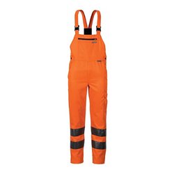 Planam Warnschutz-Latzhose orange