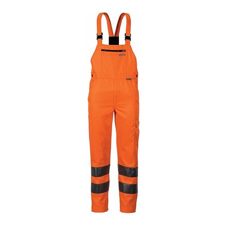 Planam Warnschutz-Latzhose orange