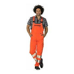 Planam Warnschutz-Latzhose orange