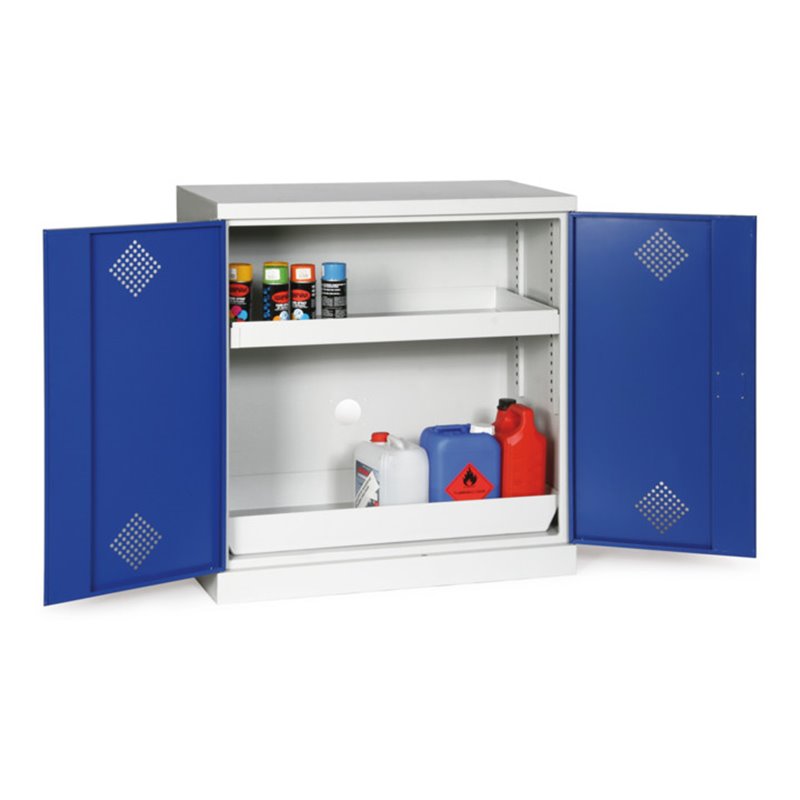 Taurotrade Umweltschrank zweitürig mit 2 Wannen