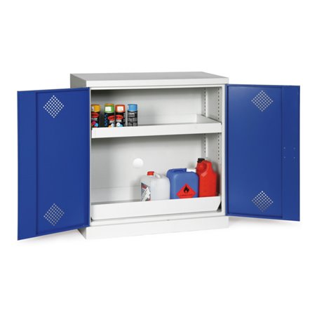 Taurotrade Umweltschrank zweitürig mit 2 Wannen