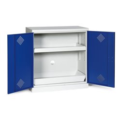 Taurotrade Umweltschrank zweitürig mit 2 Wannen