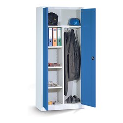 Taurotrade Universalschrank ECO-Serie Türen Enzianblau 3 Böden