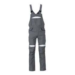 Planam Latzhose grau/schwarz