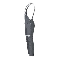 Planam Latzhose grau/schwarz