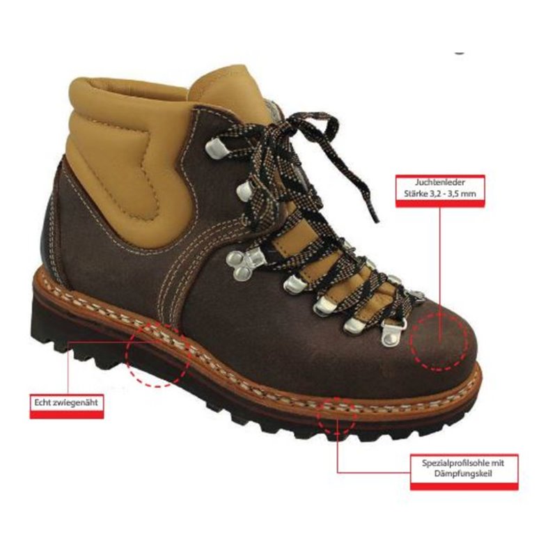 Remisberg Wanderschuhe Pilatus Juchten-Rindleder