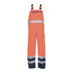 Planam Warnschutz-Regenlatzhose orange/marine
