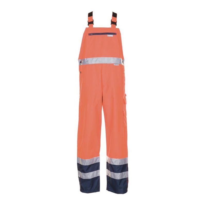 Planam Warnschutz-Regenlatzhose orange/marine